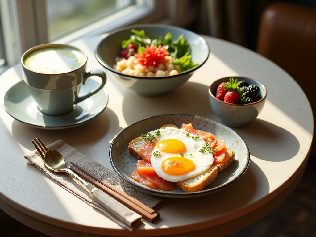 Weekend brunch setting